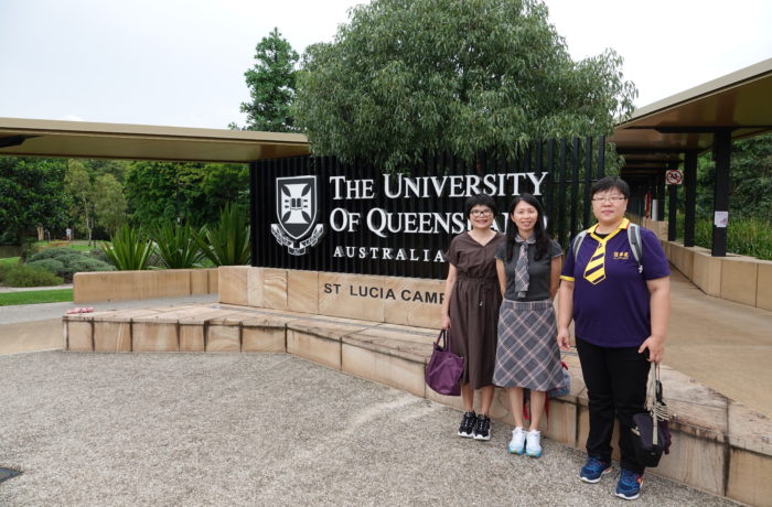 2020年2月 前往澳洲拜訪UQ與QUT兩校，並探視學生學習情形